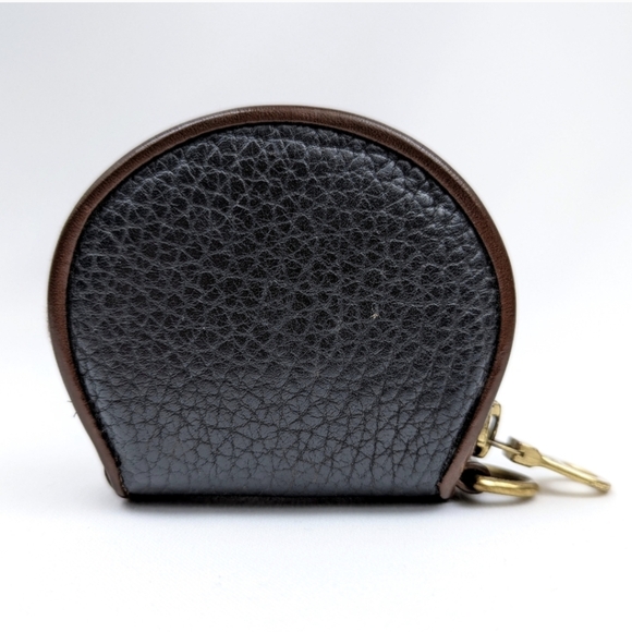 Vintage Dooney & Bourke Big Duck AWL Coin Purse w/Strap Cedar and Black Preppy - Picture 4 of 12